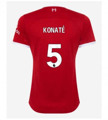 Liverpool Ibrahima Konate #5 Primera Equipación Mujer 2023-24 Manga Corta